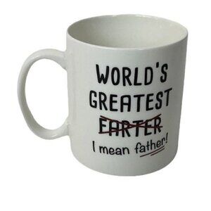 World’s Greatest Farter I mean Father! Mauag made By Latazas Mug 12 ounces